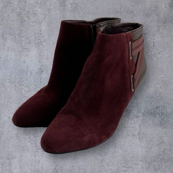 Alfani Vandela II Ankle Boots Faux Suede Step n Flex Sz: 7M - Picture 3 of 9